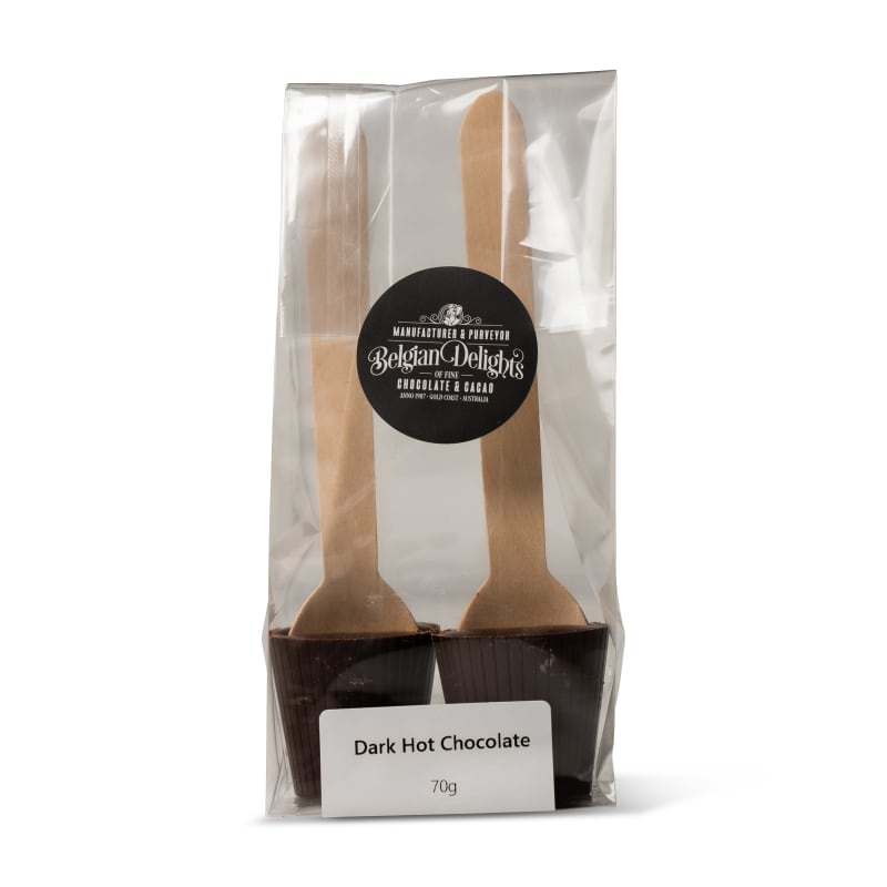 Dark Hot Chocolate Spoon 2 Pack 70G