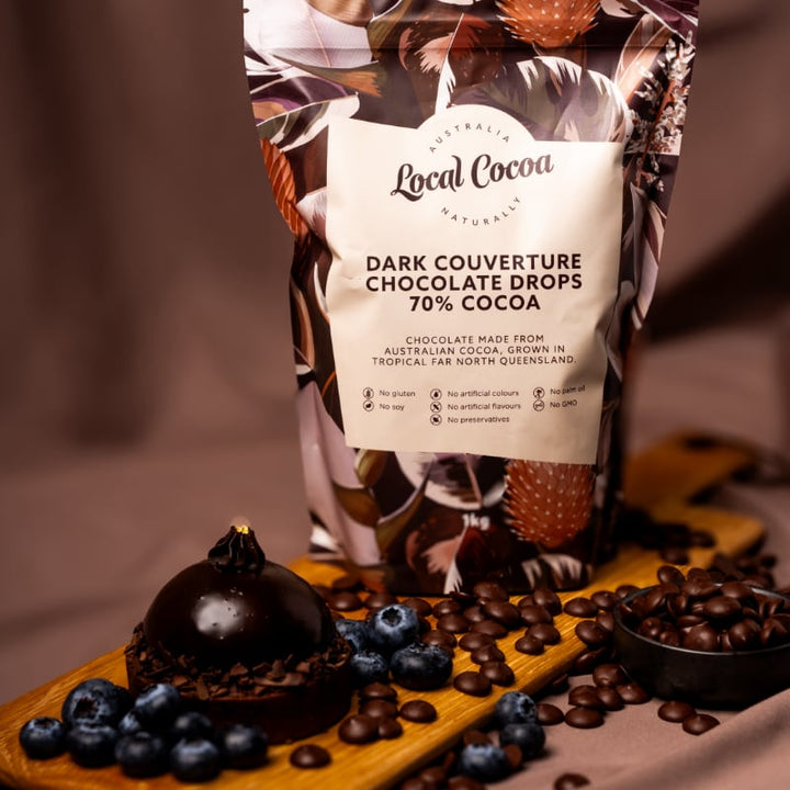 Dark Couverture 70% Chocolate Drops 1kg