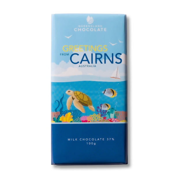 Greetings From Cairns Milk Chocolate Bar 100g