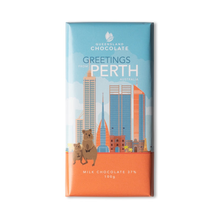 Greetings From Perth Milk Chocolate Bar 100g