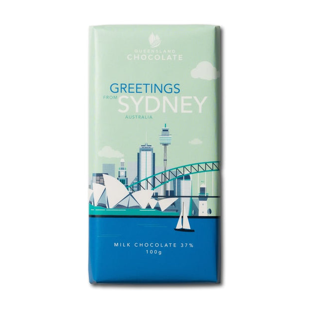 Greetings From Sydney Milk Chocolate Bar 100g