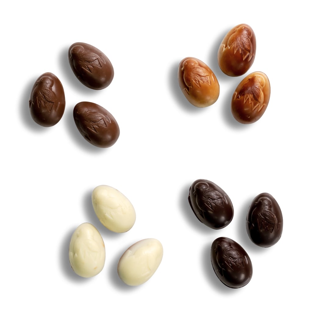 Mixed Chocolate Filled Half Egg 200g