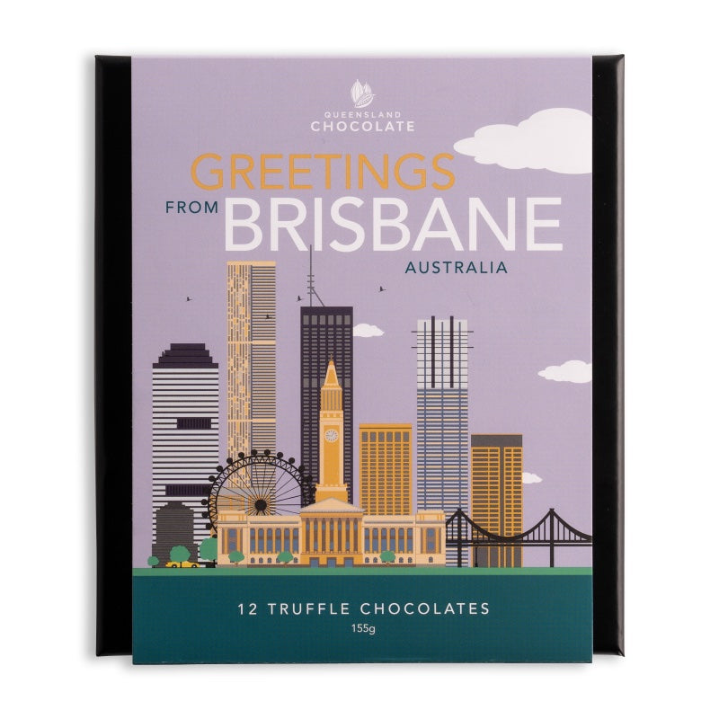 Greetings from Brisbane Truffles Gift Box 12pc