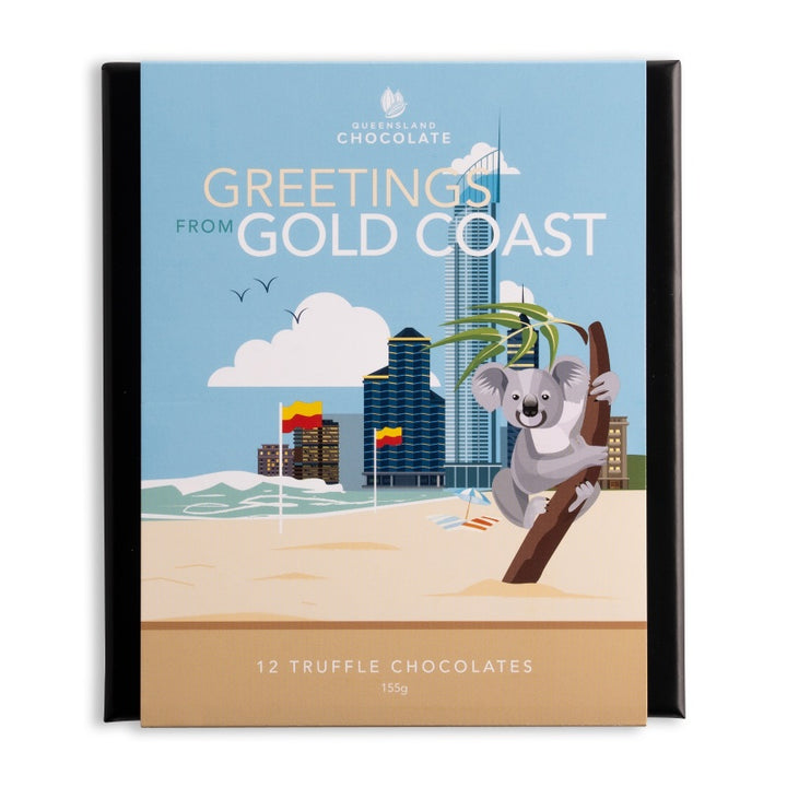 Greeting from Gold Coast Truffles Gift Box 12pc