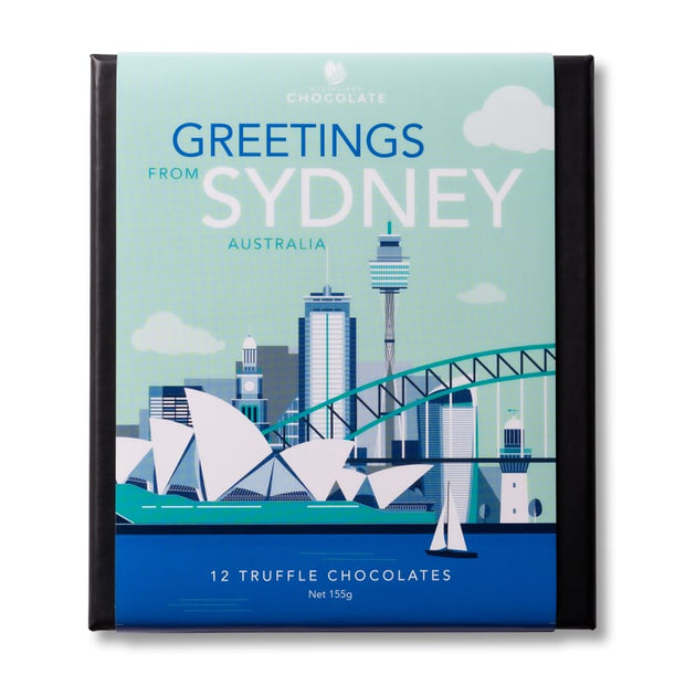 Greeting from Sydney Truffles Gift Box 12pc