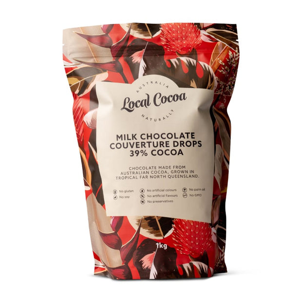 Local Cocoa Milk Couverture Drops 39% 1kg